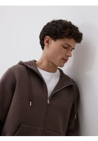 Reserved - Bluza z kapturem - beżowy. Typ kołnierza: kaptur. Kolor: beżowy. Materiał: dzianina, bawełna