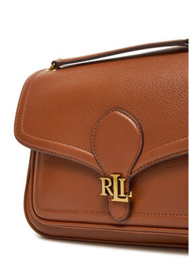 Lauren Ralph Lauren - LAUREN RALPH LAUREN Torebka 431974551002 Brązowy. Kolor: brązowy. Materiał: skórzane