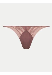 Calvin Klein Underwear Stringi 000QF7547E Różowy. Kolor: różowy. Materiał: syntetyk