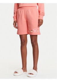 Emporio Armani Underwear Szorty sportowe EW000496 AF10882 U4019 Różowy Loose Fit. Kolor: różowy. Materiał: syntetyk, bawełna