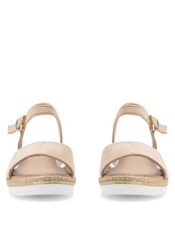 Clara Barson Espadryle WS2189-15 Złoty. Kolor: złoty. Materiał: materiał