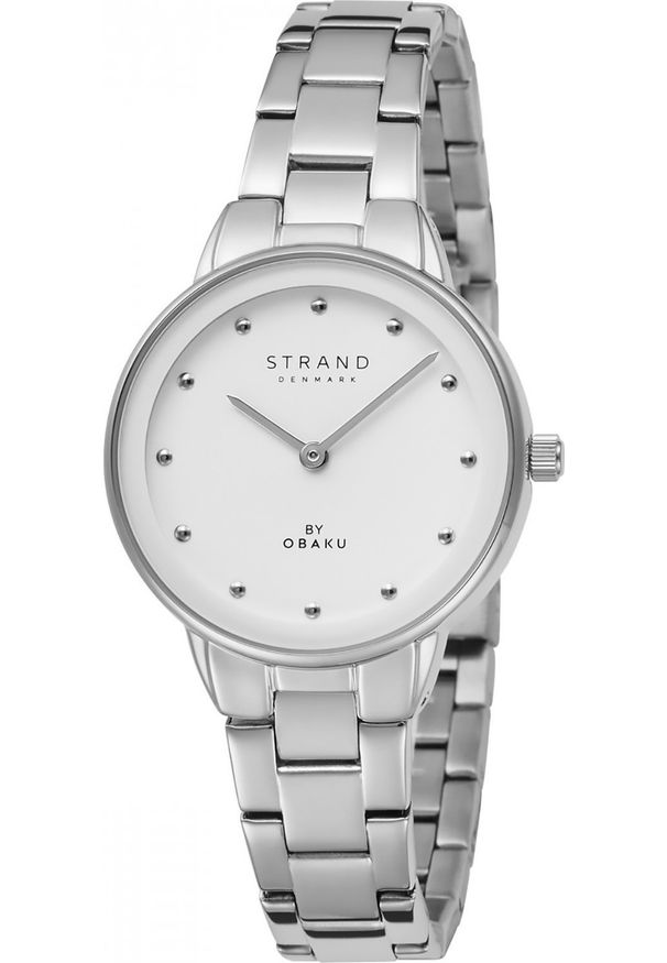 Zegarek Strand Zegarek damski Strand S750LXCWSC srebrny. Kolor: srebrny