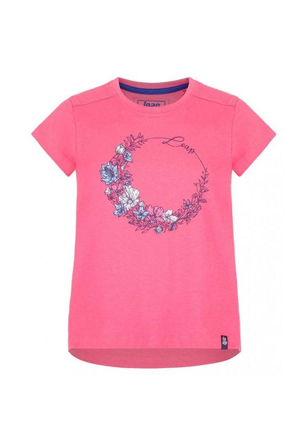 Lowa - Dziecięca koszulka Loep Banee 116 - miękka bawełna z kolorowym nadrukiem. Typ kołnierza: polo. Kolor: wielokolorowy. Materiał: bawełna. Wzór: nadruk, kolorowy. Sezon: lato