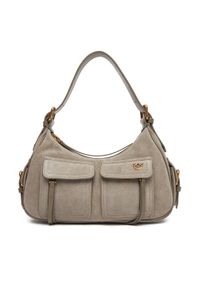 Pinko - PINKO Torebka Cargo Bag Classic PE 25 PLTT 102794 A29N Szary. Kolor: szary. Materiał: skórzane, zamszowe
