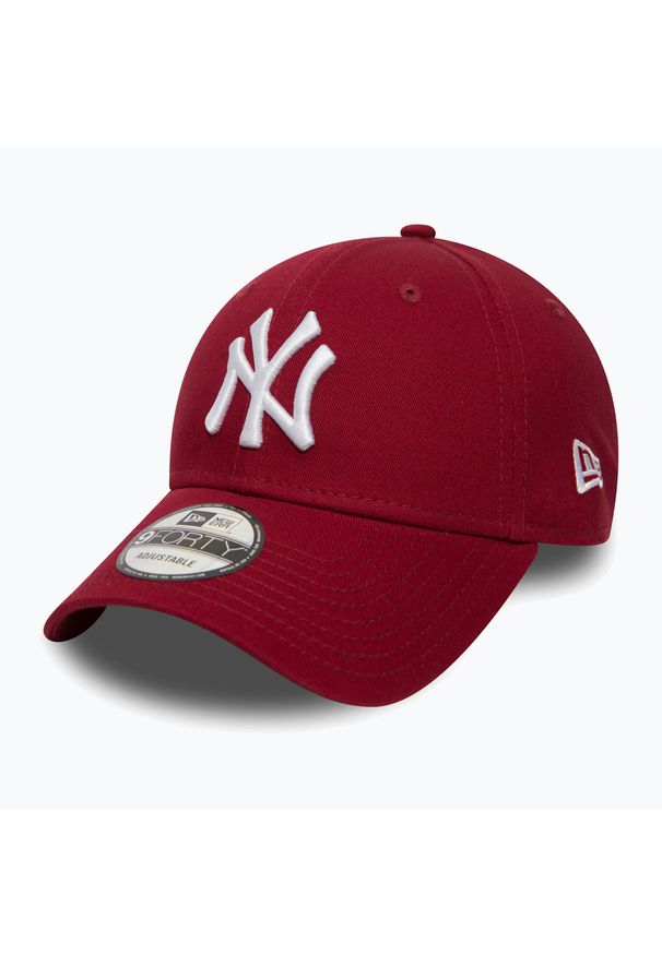 Czapka z daszkiem męska New Era League Essential 9Forty New York Yankees. Kolor: czerwony