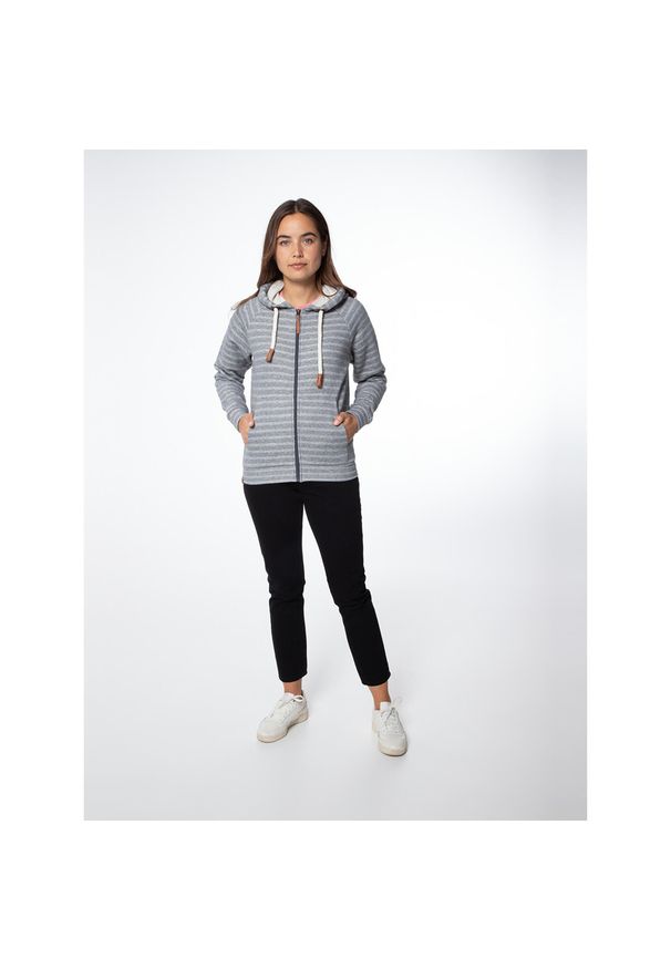 Bluza damska Protest NXGJANNU full zip hoody. Kolor: fioletowy, szary, wielokolorowy