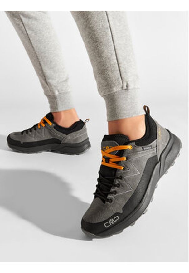 CMP Trekkingi Kaleepso Low Hiking Wp 31Q4907 Szary. Kolor: szary. Materiał: skóra, zamsz. Sport: turystyka piesza