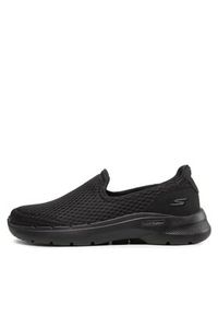 skechers - Skechers Półbuty Go Walk 6 216208/BBK Czarny. Kolor: czarny. Materiał: materiał #4