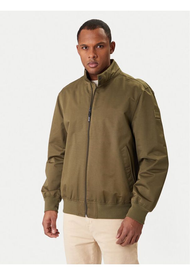 Mustang Kurtka bomber 1016889 Khaki Regular Fit. Kolor: brązowy. Materiał: syntetyk