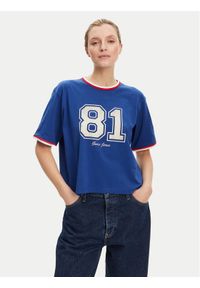 Guess Jeans T-Shirt W5YI19 K8HM0 Niebieski Regular Fit. Kolor: niebieski. Materiał: bawełna #1