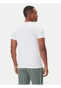 Lacoste T-Shirt TH7712 Biały Regular Fit. Kolor: biały. Materiał: bawełna, syntetyk #5