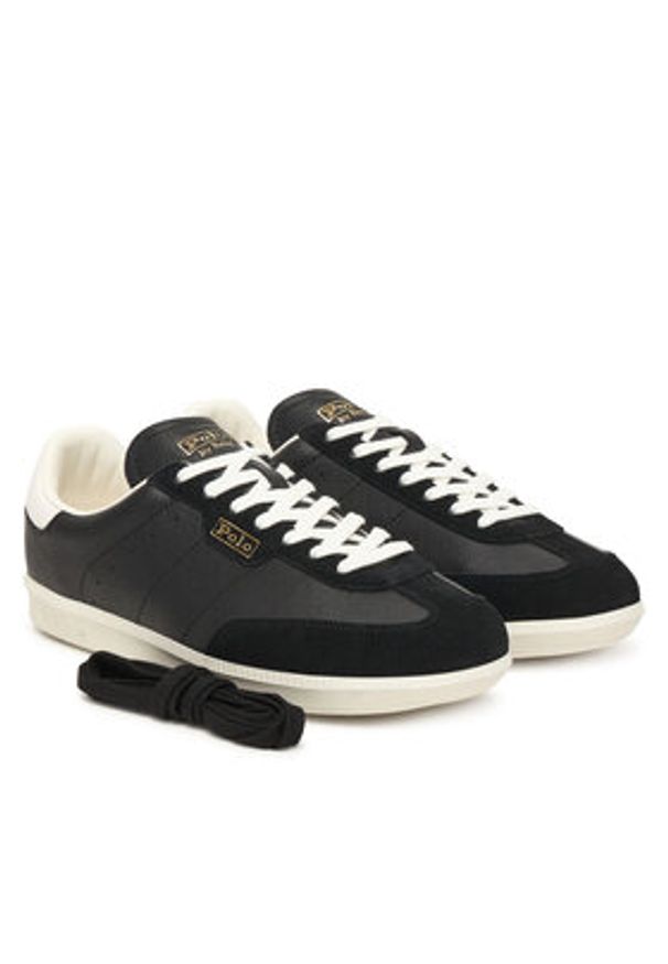 Polo Ralph Lauren Sneakersy 809P01642002 Czarny. Kolor: czarny. Materiał: skóra