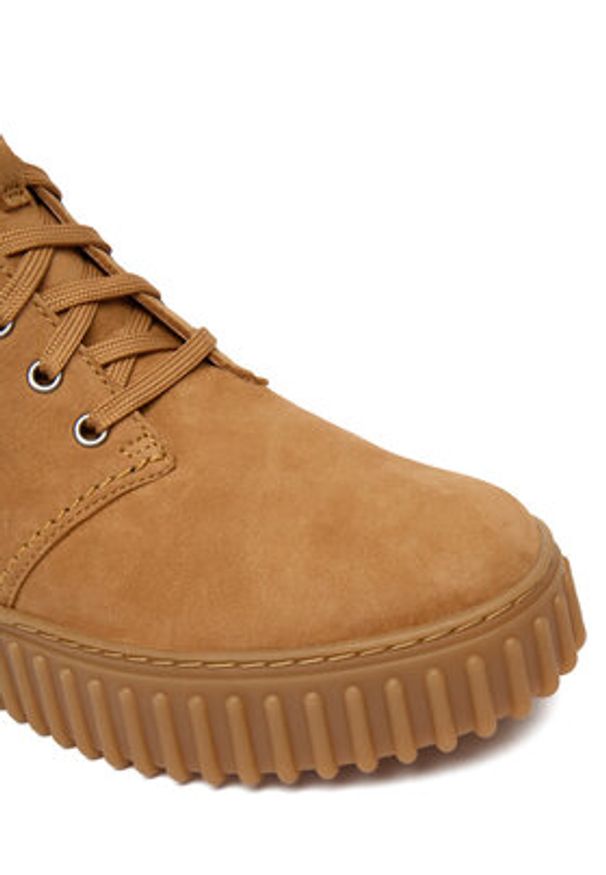 Clarks Trzewiki Torhill Style 26182917 Brązowy. Kolor: brązowy. Materiał: nubuk, skóra