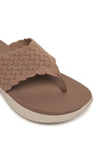 skechers - Skechers Japonki Ultra Flex 3.0 119971/MOC Beżowy. Kolor: beżowy. Materiał: materiał #5