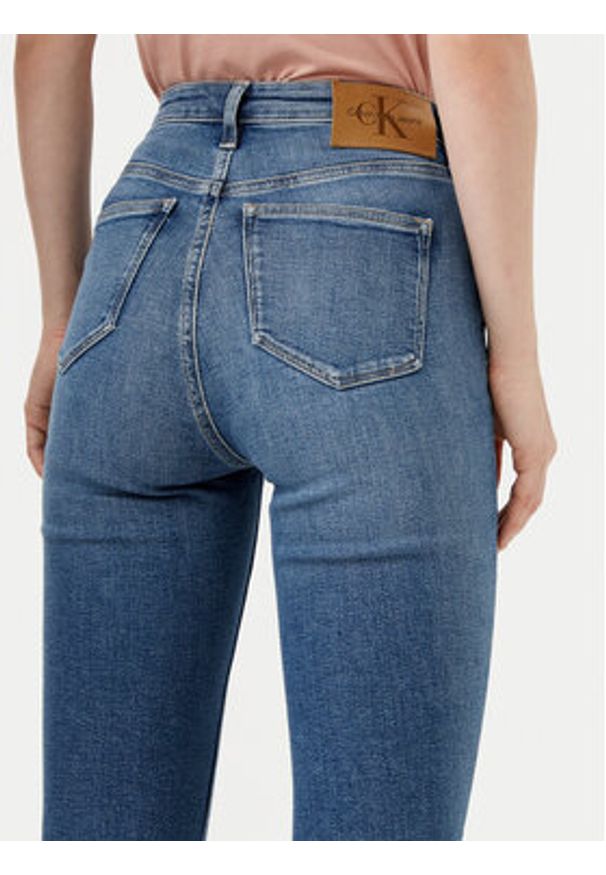 Calvin Klein Jeans Jeansy J20J224492 Granatowy Skinny Fit. Kolor: niebieski