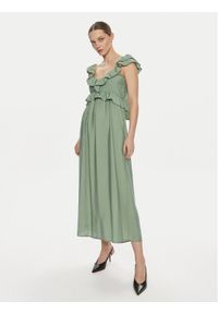 Vero Moda Sukienka letnia Josie 10303761 Zielony Regular Fit. Kolor: zielony. Materiał: wiskoza. Sezon: lato