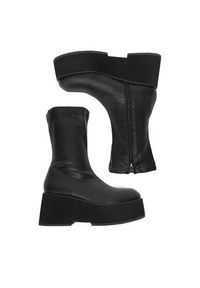 DeeZee Botki W3LH164802 Czarny. Kolor: czarny. Materiał: syntetyk, materiał #2