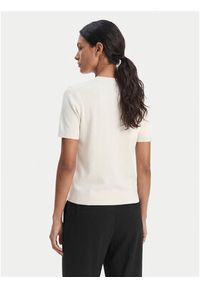 Calvin Klein T-Shirt LV147E303G Écru Regular Fit. Kolor: kremowy. Materiał: wiskoza #4