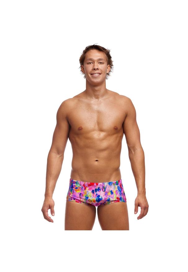 FUNKY TRUNKS - Kąpielówki Funky Trunks Smudgie Buddy - trunki męskie. Kolor: różowy