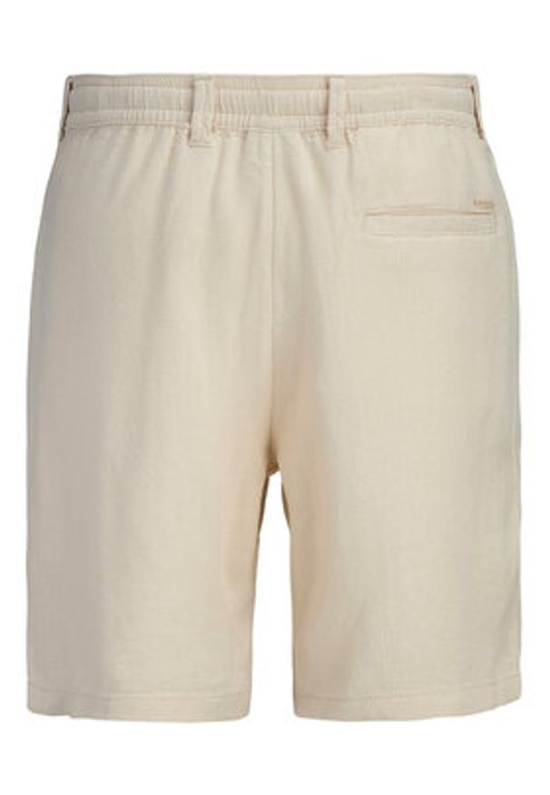 Jack & Jones Szorty materiałowe Ace Mykonos 12269376 Beżowy Regular Fit. Kolor: beżowy. Materiał: wiskoza