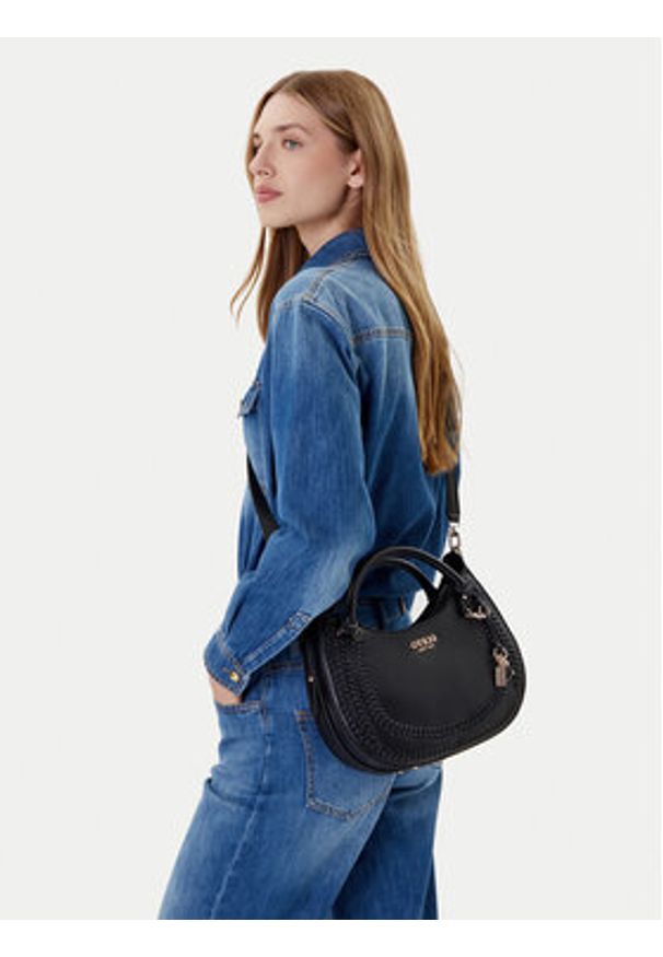 Guess Torebka HWNG96 67060 Czarny. Kolor: czarny. Materiał: skórzane