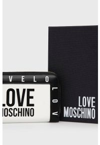 Love Moschino - Portfel. Kolor: biały. Materiał: materiał #2