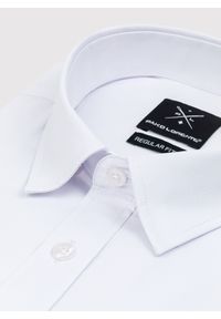 Pako Lorente - PAKO LORENTE – Elegancka biała koszula męska w fasonie Regular. Okazja: na ślub cywilny, na wesele. Kolor: biały. Materiał: bawełna, poliester. Styl: elegancki #3