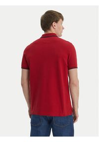 TOMMY HILFIGER - Tommy Hilfiger Polo Pique MW0MW42750 Czerwony Regular Fit. Typ kołnierza: polo. Kolor: czerwony. Materiał: bawełna #3