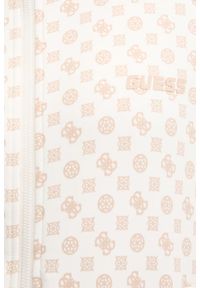 Guess - GUESS Kremowa rozpinana bluza damska w monogram Aggie, Rozmiar S. Okazja: na co dzień. Kolor: beżowy. Styl: elegancki, casual, sportowy #2
