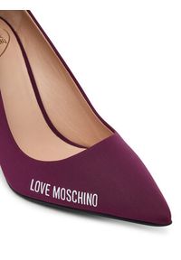 Love Moschino - LOVE MOSCHINO Szpilki JA10299G1NIM055641 Bordowy. Kolor: czerwony. Materiał: materiał. Obcas: na szpilce #4