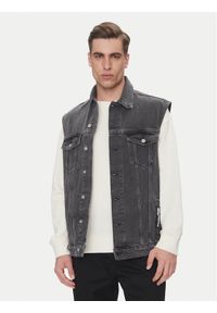 Karl Lagerfeld Jeans Kamizelka A2M14017 Szary Regular Fit. Kolor: szary. Materiał: bawełna