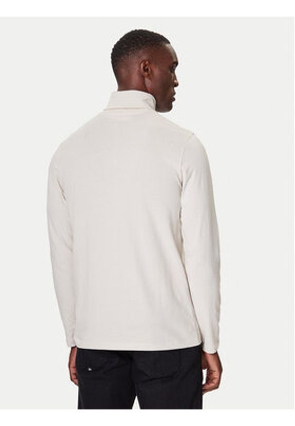 Karl Lagerfeld - KARL LAGERFELD Golf 755023 554226 Beżowy Regular Fit. Typ kołnierza: golf. Kolor: beżowy. Materiał: bawełna