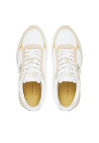 TOMMY HILFIGER - Tommy Hilfiger Sneakersy Casual Fashion Runner Mix FW0FW08324 Beżowy. Okazja: na co dzień. Kolor: beżowy. Materiał: materiał #3
