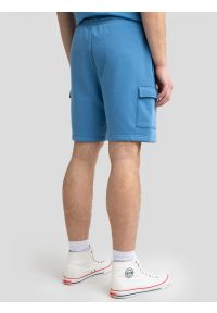 Big-Star - Szorty męskie dresowe niebieskie Mandos 402. Okazja: na plażę. Kolor: niebieski. Materiał: dresówka. Sezon: lato. Styl: wakacyjny, elegancki, klasyczny, sportowy #4