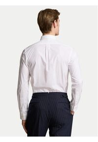 Polo Ralph Lauren Koszula 710928254002 Biały Slim Fit. Typ kołnierza: polo. Kolor: biały. Materiał: bawełna #5