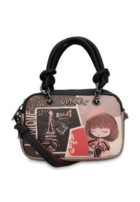 Brązowa Zgrabna Torebka Anekke Elegancki Kuferek Damski. Kolor: brązowy. Styl: elegancki. Rodzaj torebki: na ramię #8