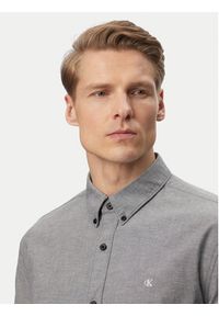 Calvin Klein Jeans Koszula Oxford Classic LV140EM125 Czarny Regular Fit. Kolor: czarny. Materiał: bawełna #2