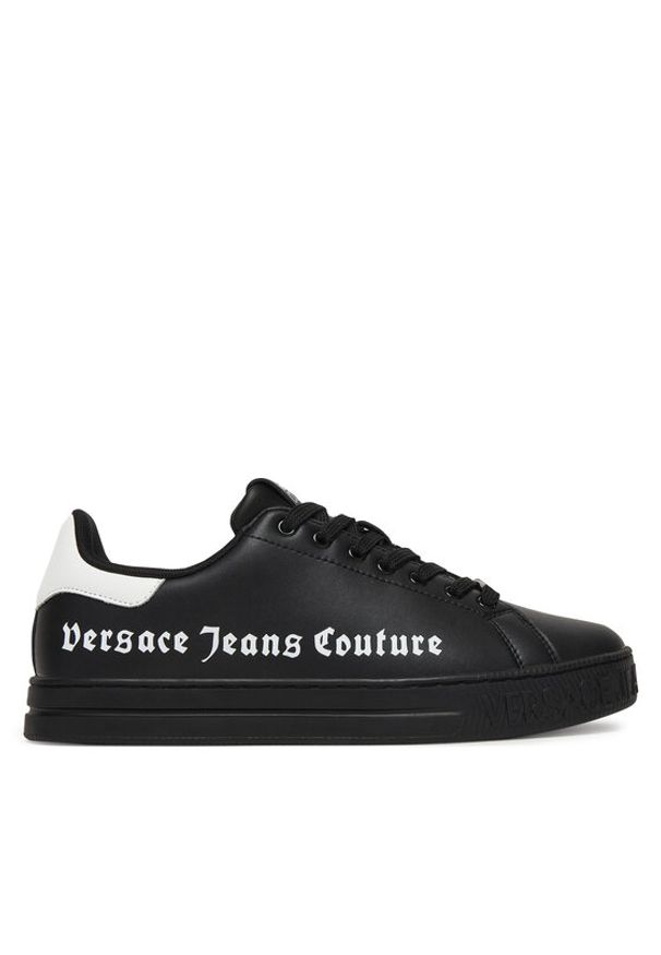 Versace Jeans Couture Sneakersy 80YA3SKC Czarny. Kolor: czarny. Materiał: skóra