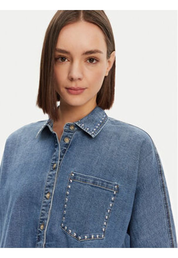 only - ONLY Koszula jeansowa Grace 15338585 Niebieski Loose Fit. Kolor: niebieski. Materiał: bawełna