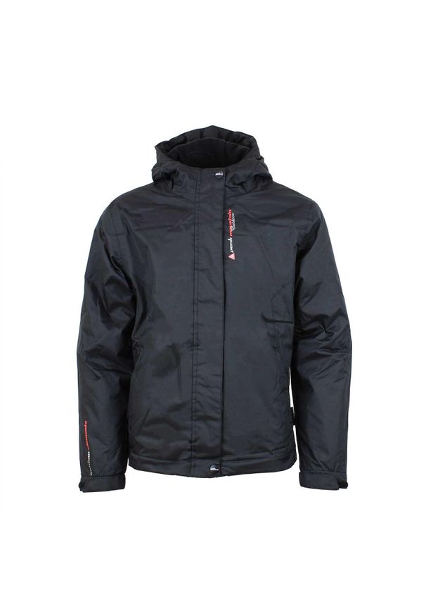 PEAK MOUNTAIN - Kurtka przeciwdeszczowa dla dziewczynki Peak Mountain Fajik. Kolor: czarny. Materiał: softshell. Sport: narciarstwo, turystyka piesza