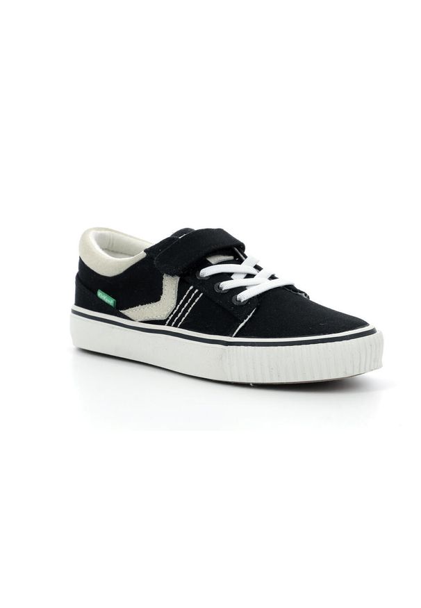 Kickers - Buty KICKERS KICKSLIDI Czarny. Kolor: czarny. Materiał: tkanina, skóra. Sport: turystyka piesza