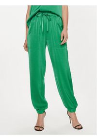 Vero Moda Spodnie materiałowe Marys Dana 10300405 Zielony Loose Fit. Kolor: zielony. Materiał: syntetyk