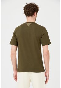 Aeronautica Militare - AERONAUTICA MILITARE Zielony bawełniany męski t-shirt, Rozmiar XL. Kolor: zielony. Materiał: bawełna #5
