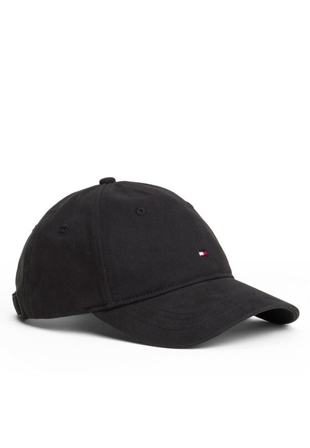 TOMMY HILFIGER - Tommy Hilfiger Czapka z daszkiem Th Flag Soft 6 Panel AW0AW17781 Czarny. Kolor: czarny. Materiał: materiał, bawełna