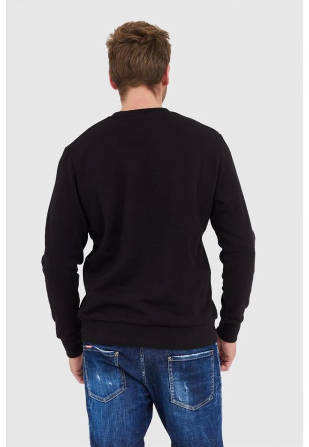 La Martina - LA MARTINA Czarna bluza męska z tłoczonym logo, Rozmiar 3XL. Kolor: czarny. Długość rękawa: długi rękaw