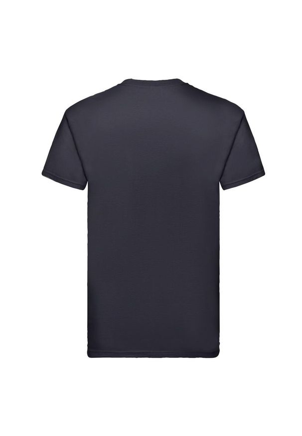 FRUIT OF THE LOOM - Męska Koszulka Super Premium. Kolor: niebieski