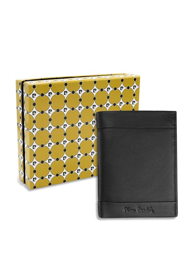 Portfel skórzany Pierre Cardin 331 TILAK25 czarny. Kolor: czarny. Materiał: skóra