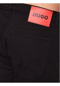 Hugo Szorty jeansowe 50489821 Czarny Tapered Fit. Kolor: czarny. Materiał: jeans #8