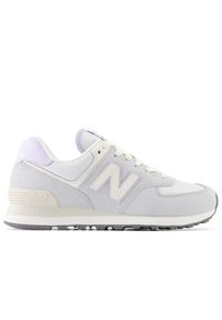Buty New Balance WL574AG2 - fioletowe. Zapięcie: sznurówki. Kolor: fioletowy. Materiał: guma, syntetyk, zamsz, materiał, skóra. Szerokość cholewki: normalna. Model: New Balance 574