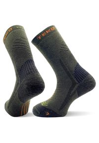 TEKO - Skarpety sportowe z wełny Merino Teko ecoHIKE Medium Full Cushion Hiking 3.0. Kolor: zielony. Materiał: wełna. Sport: turystyka piesza